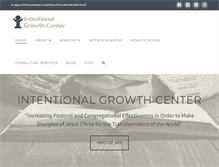 Tablet Screenshot of intentionalgrowthcenter.org